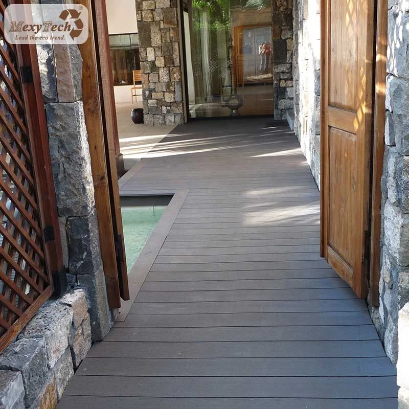 Waterproof terrace no glue outdoor wpc decking anti-slip composite board