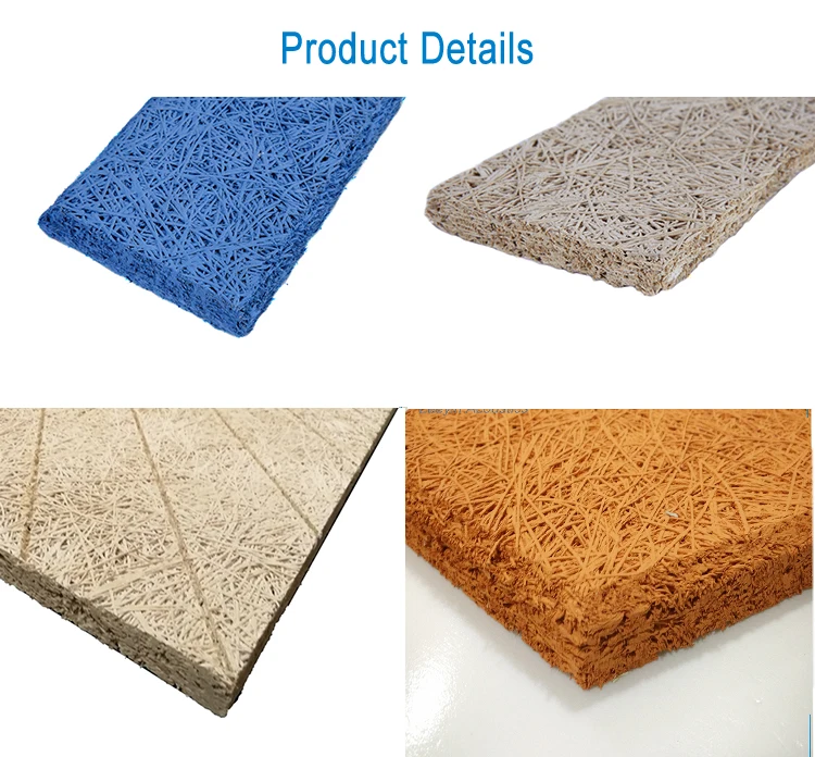 Leeyin gymnasium Anti-fire Soundproof Mineral Wool  Acoustic Panels wood wool acoustic panel