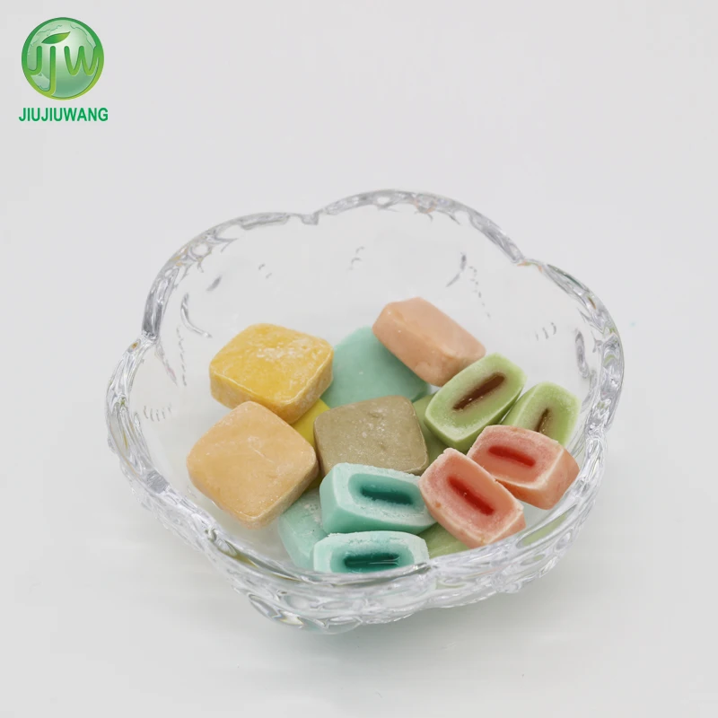 bag pack fruit flavor OEM center filled bubble gum candy