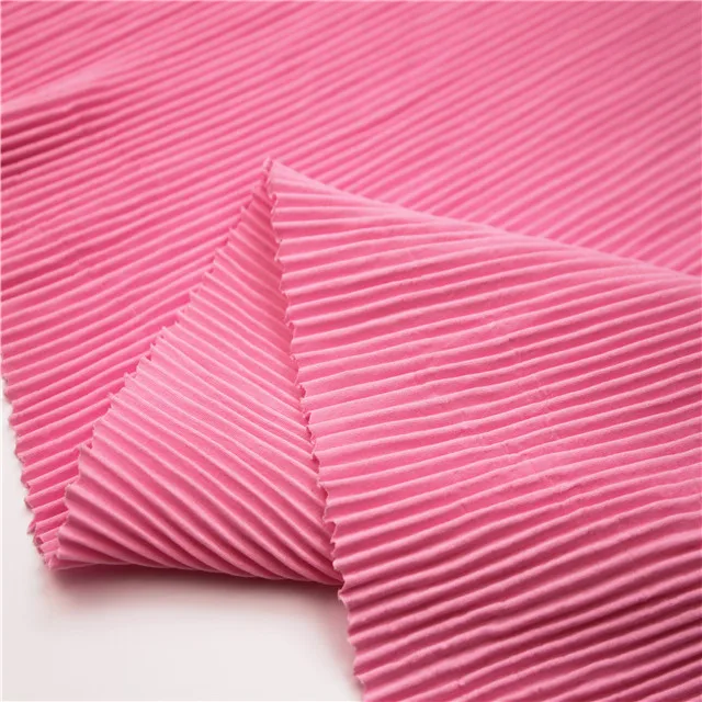 hot sale crinkle 100% polyester woven fabric crinkle for summer dress