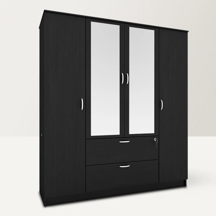 Factory custom cheap price large storage Pakistan wooden closet wardrobe with lock door design