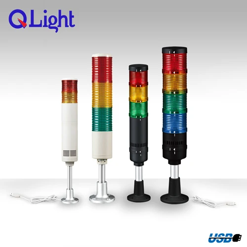 Modular style USB controlled LED signal tower light
