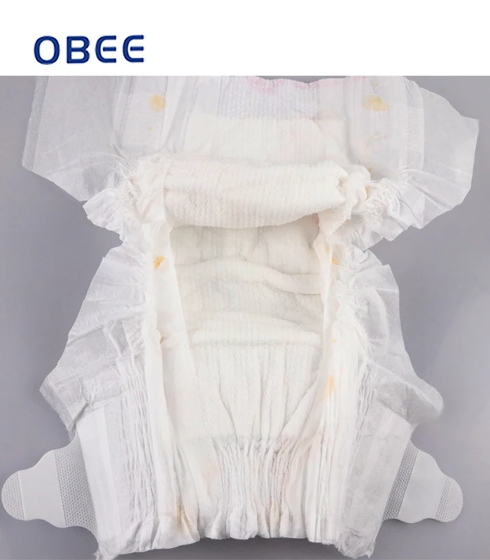 Clothlike backsheet of B grade disposable baby diapers stocklots in bales which is hot selling in Africa Market