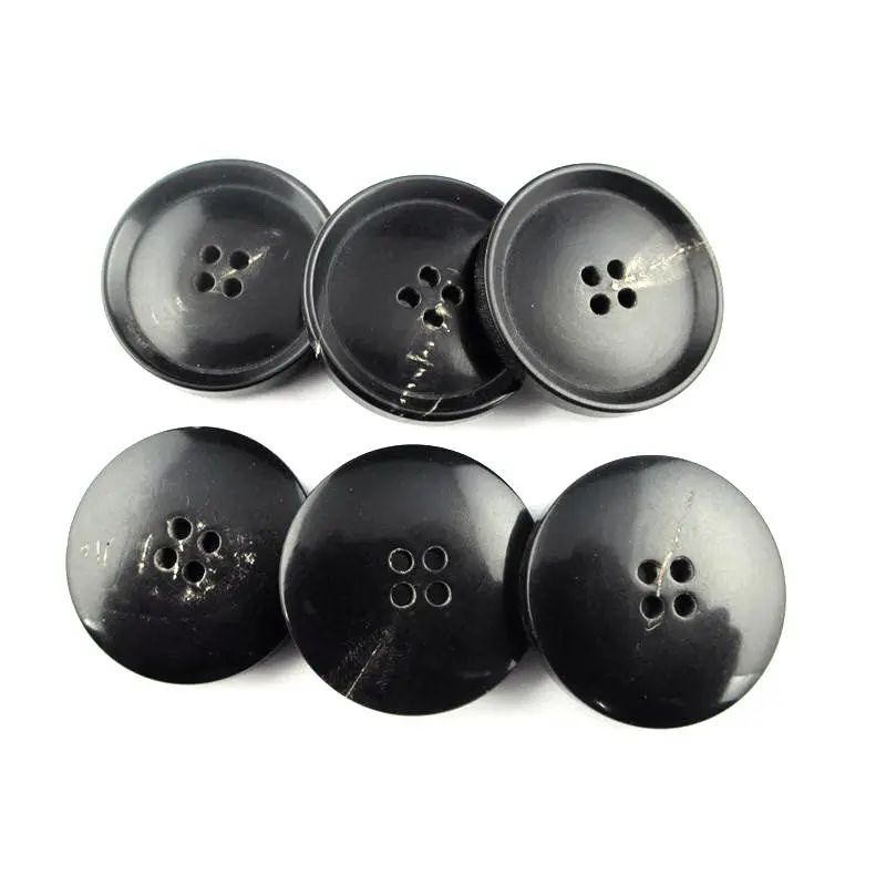 Custom different size ox horn material buffalo horn button for men suit