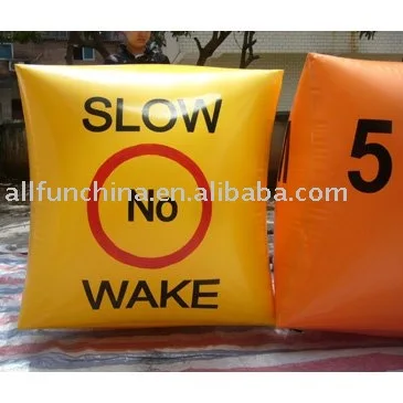 
sea or lake event use custom inflatable warning marker buoys advertising floating buoys cake slide shape buoys 
