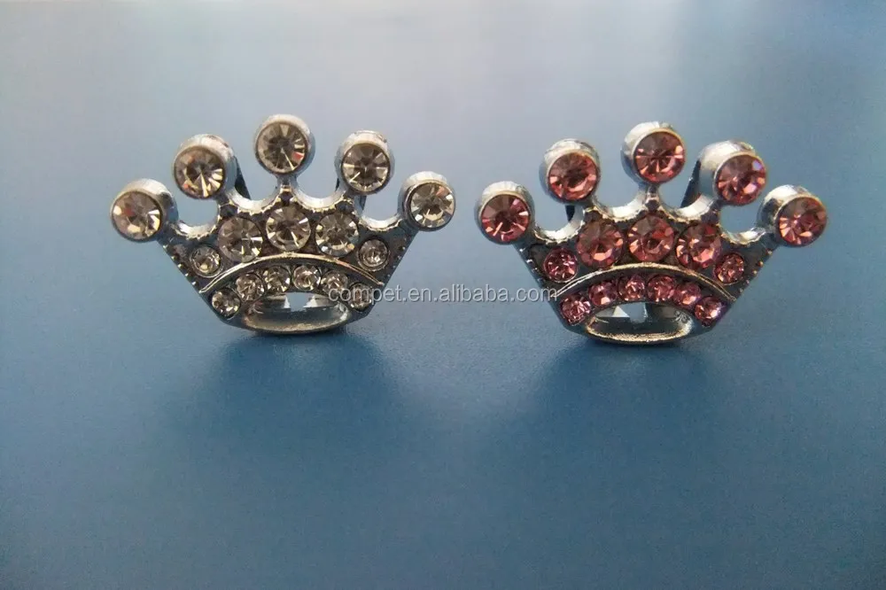 Compet Wholesale DIY 10mm Slide Crown Charms for Bracelet and Pet Collars
