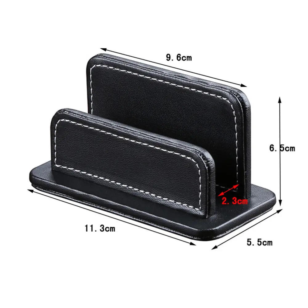 Luxury Leather Wood Desk Storage Set Tissue box Name Card Holder Remote Control Holder