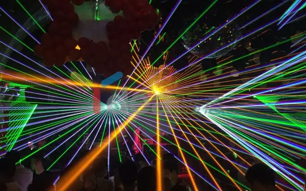 Low  price disco dj stage 5w rgb multi color beam animation laser light Laser Stage Lighting