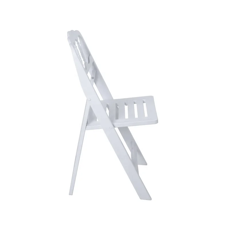 factory direct resin white folding napoleon chair