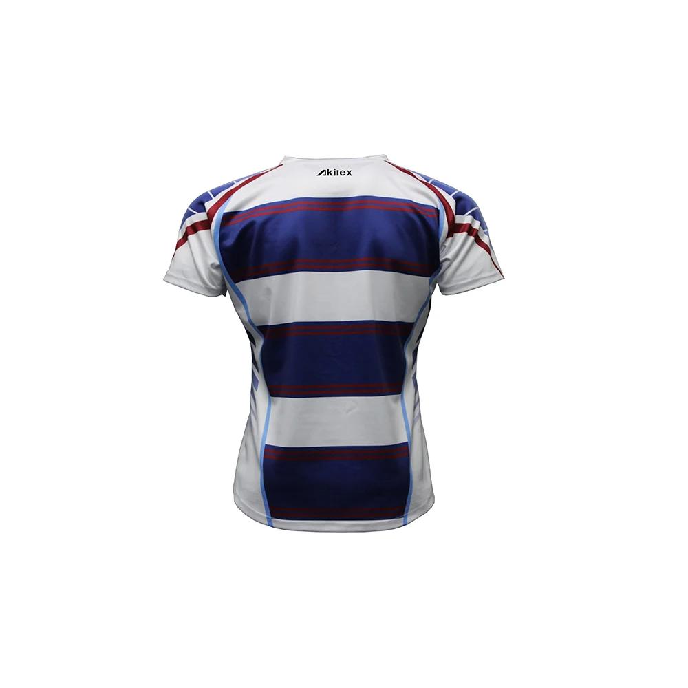 Custom new style top high quality sublimated rugby jersey set with no MOQ