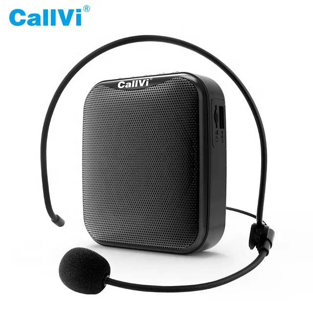 Callvi V-311 перезаряжаемый маленький стерео усилитель голоса в поясе для учителей
