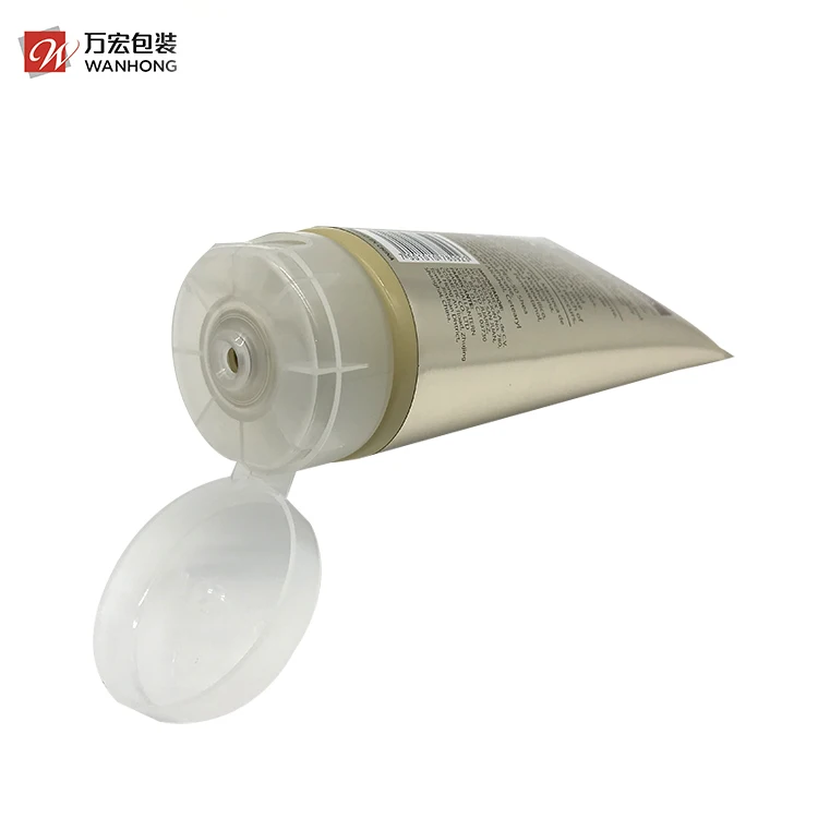
Customizable Color Tube Packaging Cosmetic Tube, 120g 150g PE Round Shape Collapsible Empty Plastic Tube Cosmetic 