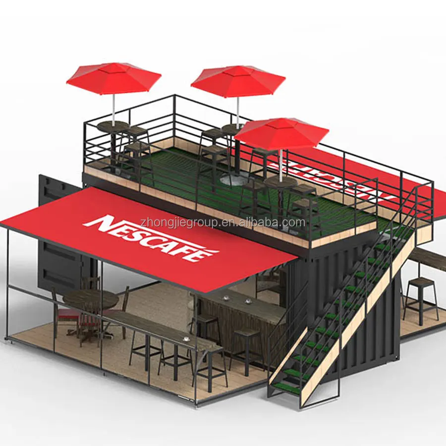 
 Заводская поставка, современный контейнерный дом, кофейня  