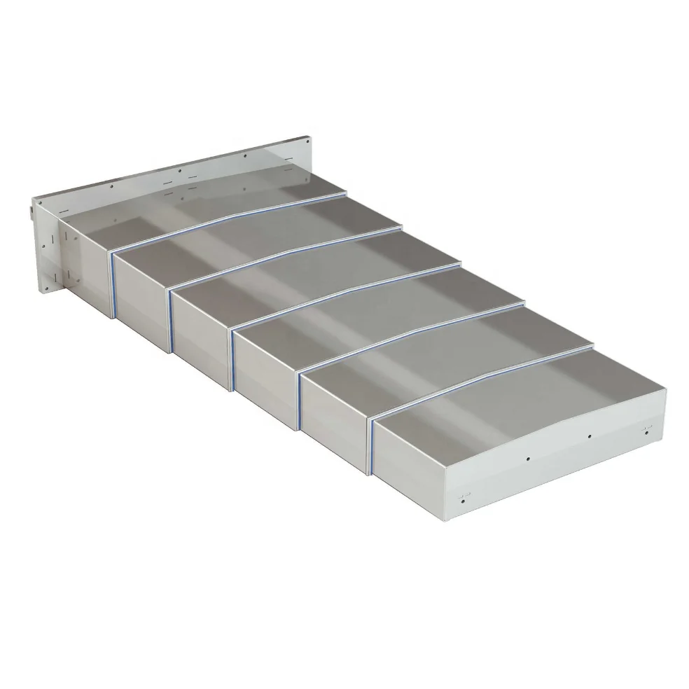 Strong steel plate slideway telescopic covers for CNC machine tool