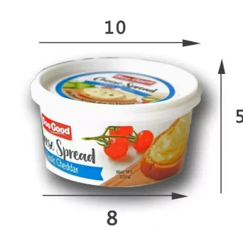 Clear food packaging plastic bucket for 1kg honey
