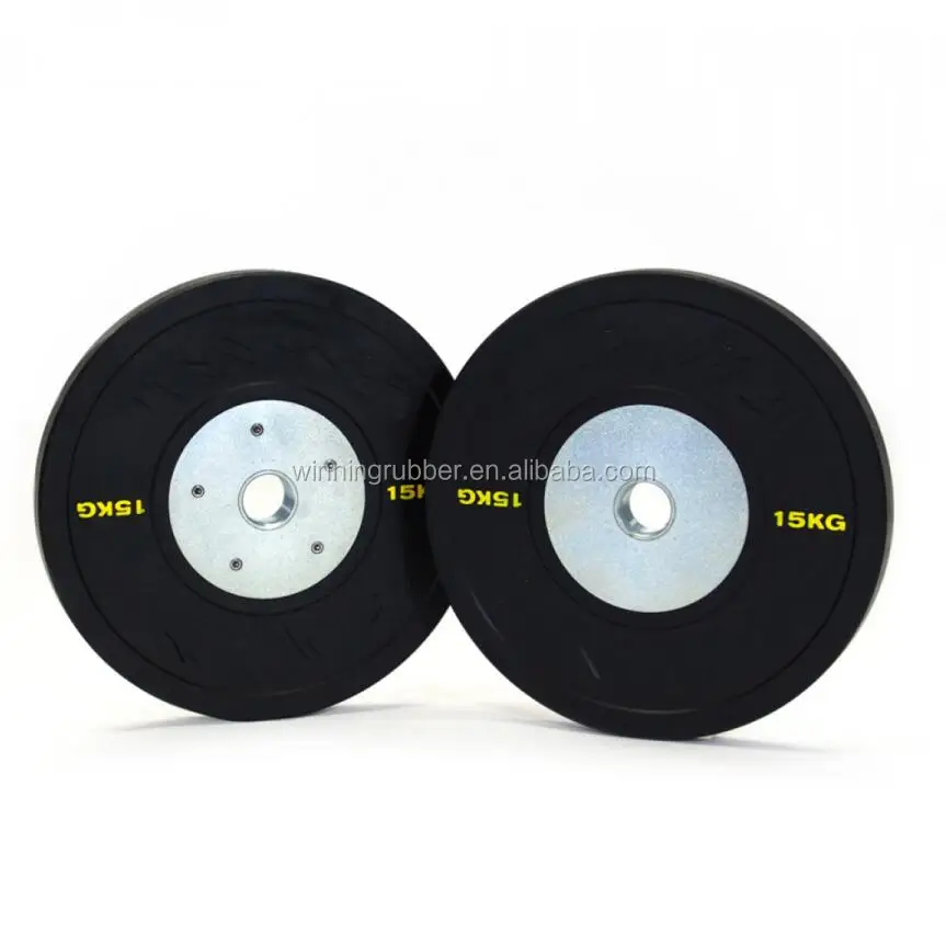 Тяжелая атлетика резиновый бампер диски для штанги для соревнований, гантели для штанги для тренажерного зала для кросс-Fit