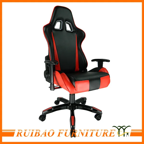 2016 Новый Стильный Используется Полная Сдерживание PU Кожаный Игры Стул с Колесами