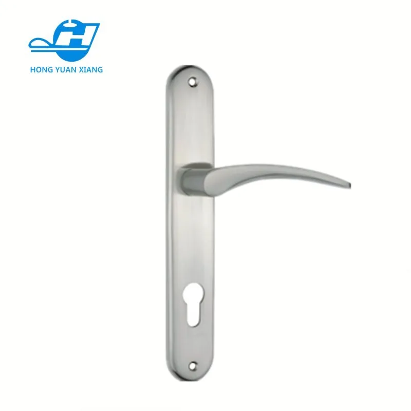 
hot sales 72mm hole center inner wooden door handle Gold or nickel finishing 