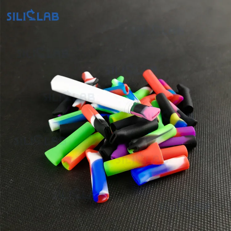 
Individual packaging with plastic bag cigar dry herb smoking mini cigarette rolling paper custom silicone filter tips glass 