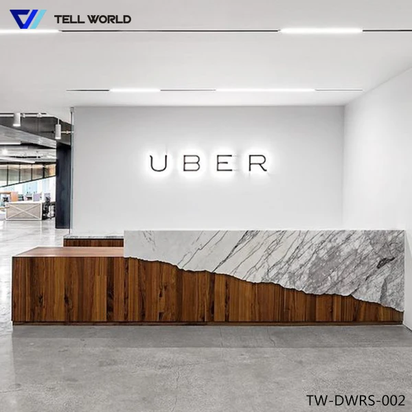 acrylic solid surface pharmacy cashier counter office reception counter