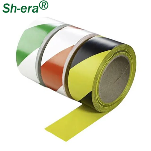 Chinese manufacturer for pvc warning tape black and yellow pvc adhesive floor marking tape
