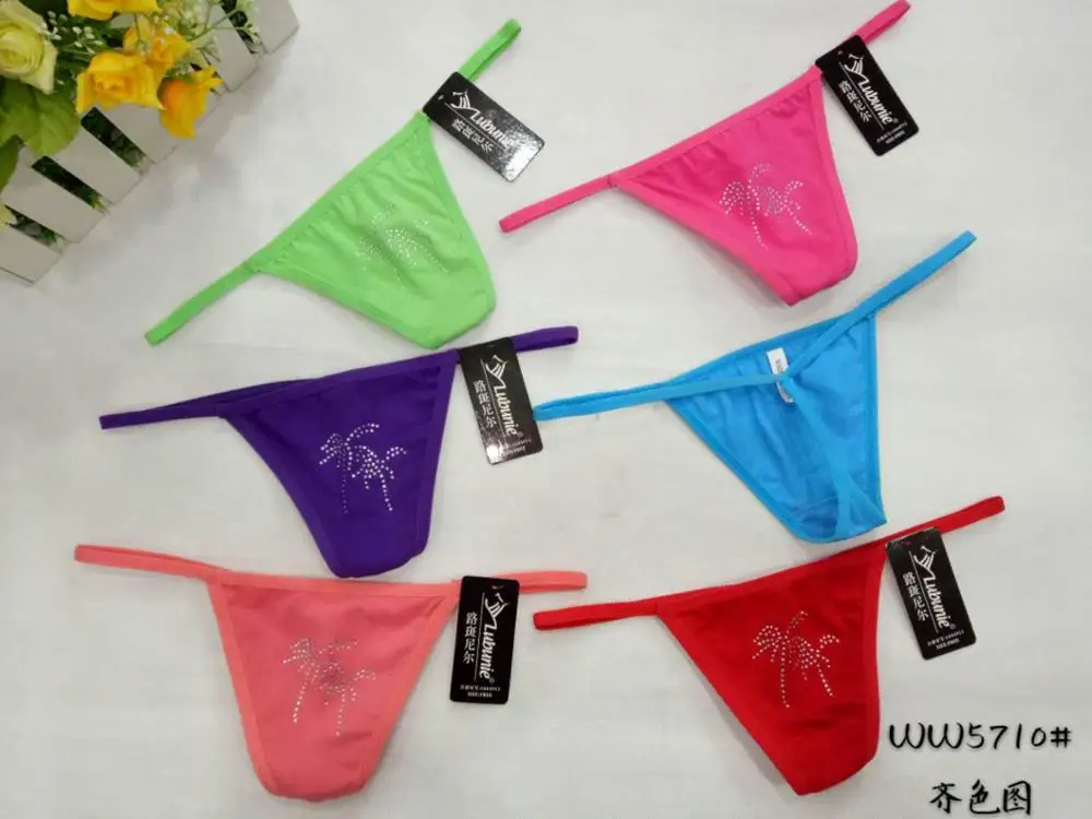 LUBUNIE 5710 lady underwear panties ladies cotton thongs for women sexy g-string