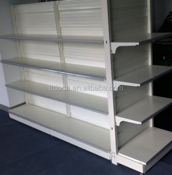 The supermarket shelves