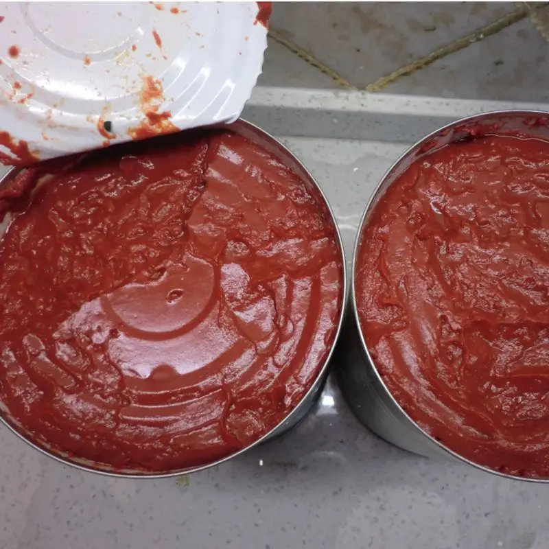Chinese canned  tomato paste  packed from 100%  fresh tomato of fancy quality for Europe