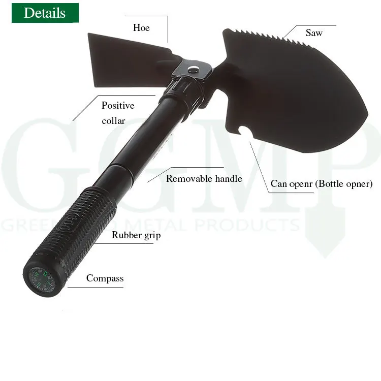 
2019 Small Mini Multifunctional Folding Garden Shovel and Hoe 