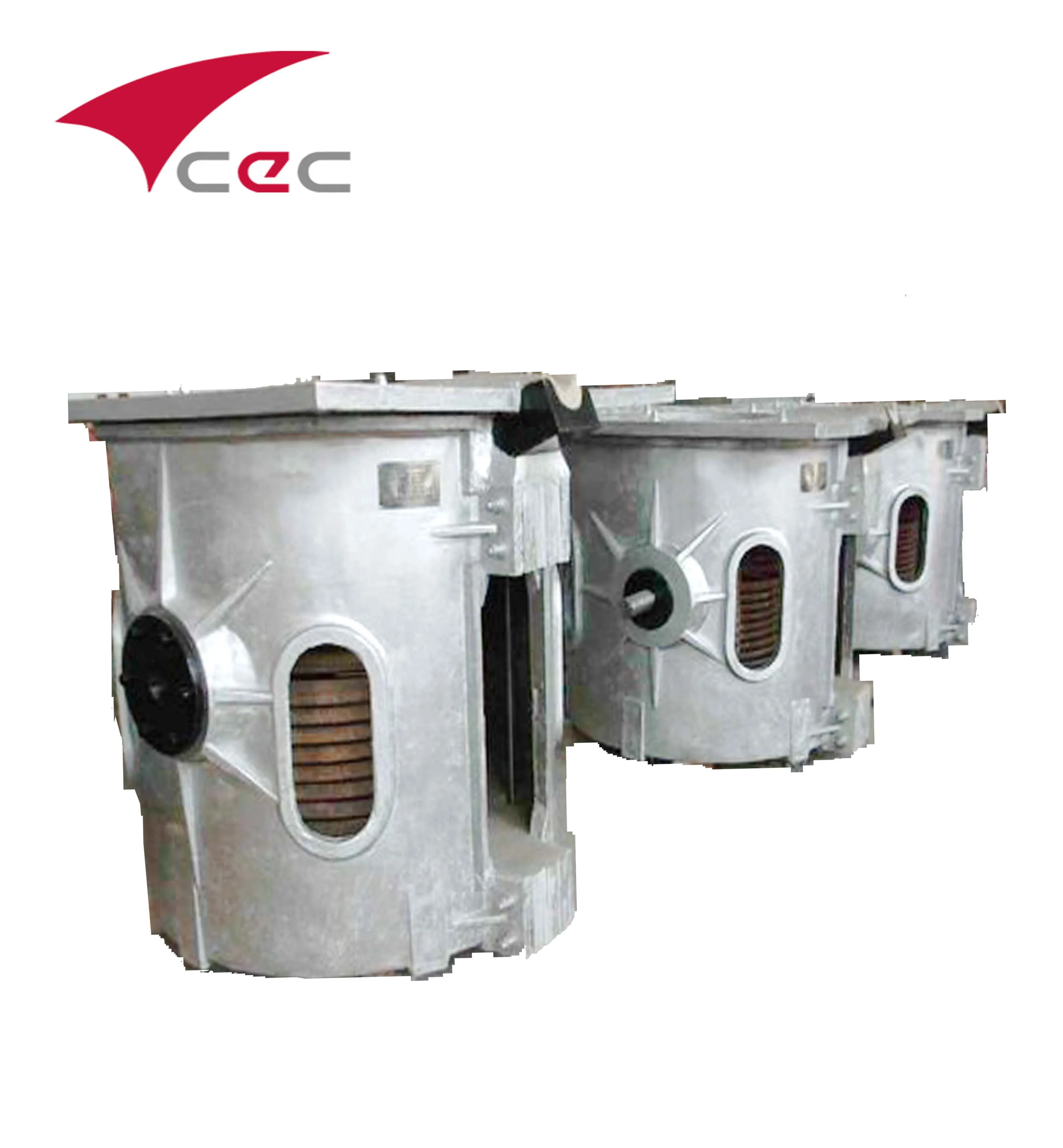 Induction melting furnace steel iron copper scrap metal ready to ship