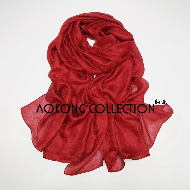 New design women maxi hijabs shawls oversize islamic head wraps soft long muslim silk linen shimmer plain hijab scarf