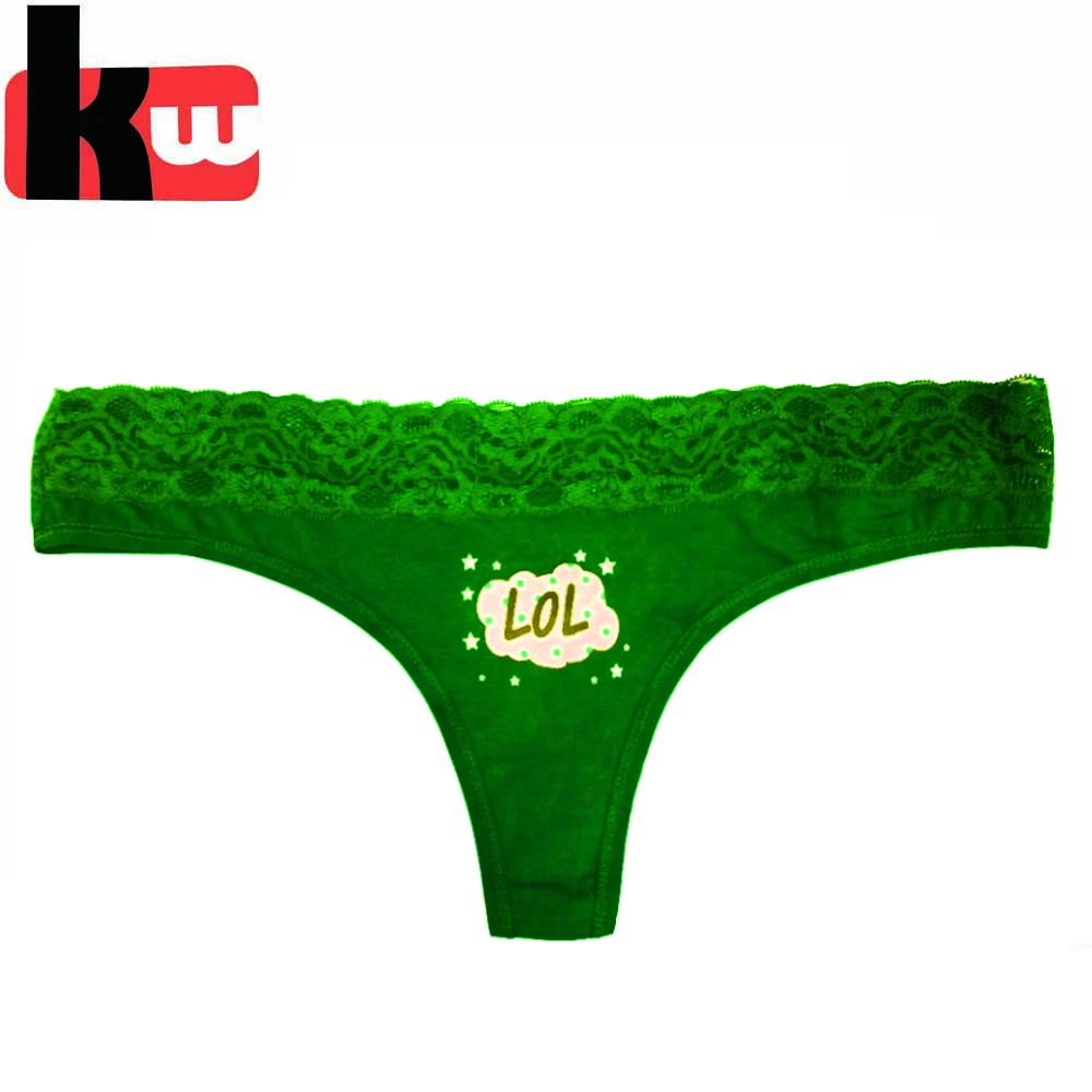 
China Supplier Kids Underwear Young Girls Lace Thong ,G-string 