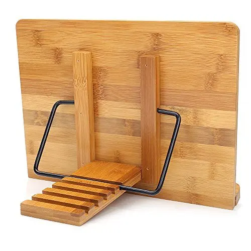 Reliable and Cheap laptop book holder kitchen stand for tablet / cookbook recipe music magazine