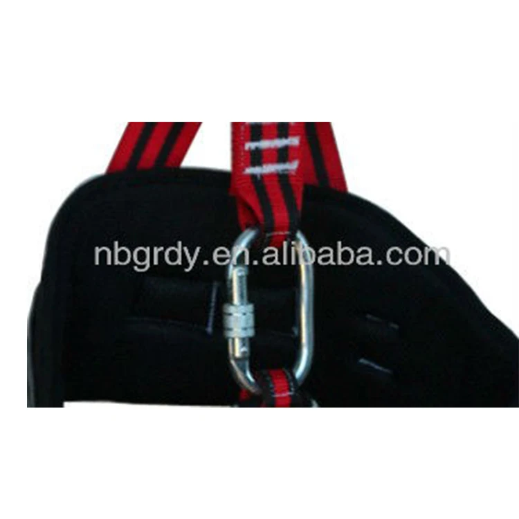 
double lanyard 3-point safety harness/full body safety harness with d-ring 