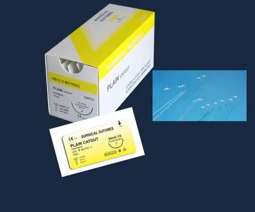 
Absorbable Plain Catgut Surgical Sutures With Needle 