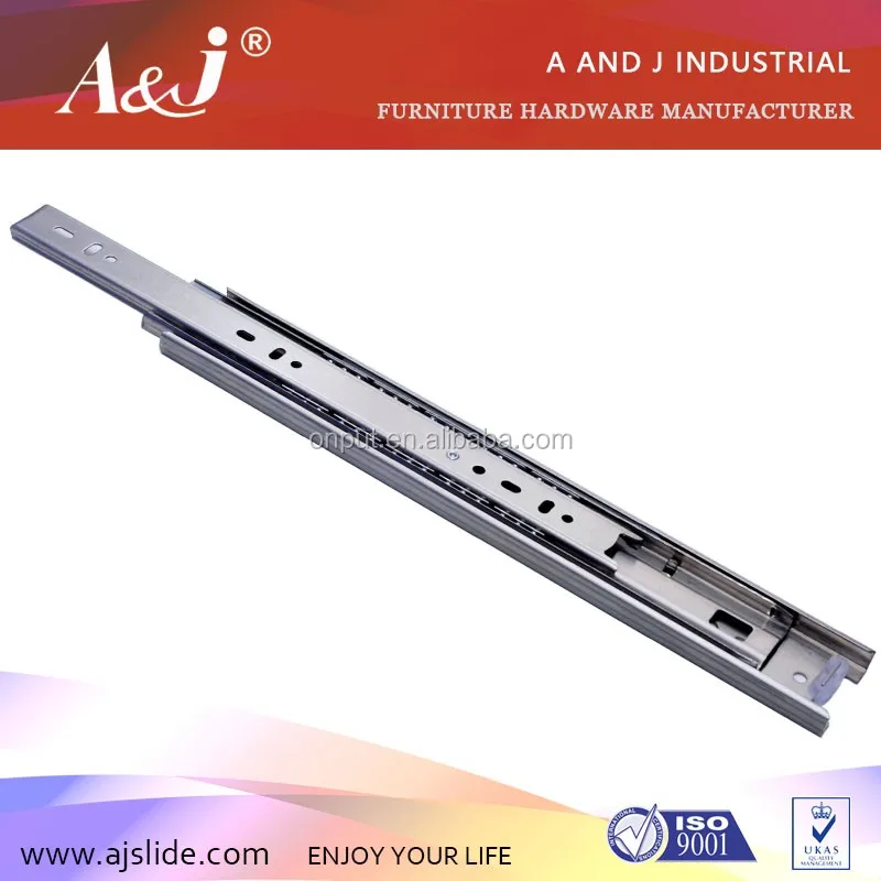 New 45mm push open full extension center mount drawer slide