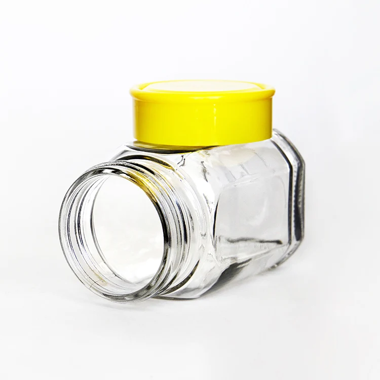 400ml 700ml New Type Food Industrial Coffee Packing Glass Jar with Plastic Lid for Coffee Beans Storage