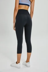 In stock Small MOQ 80nylon 20spandex high waisted women yoga pants womens workout capri leggings