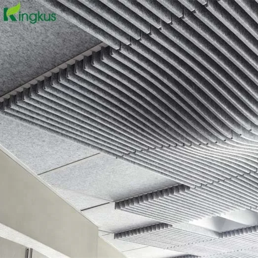 
Colorful auditorium acoustic baffles 