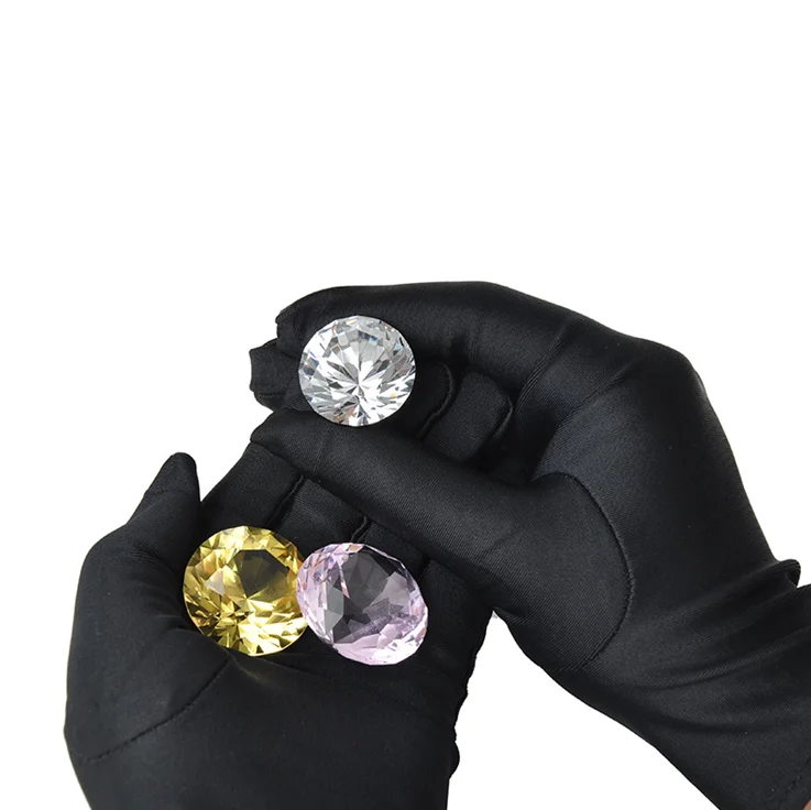 China professional polyester gloves popular microfiber jewelry gloves for promotion