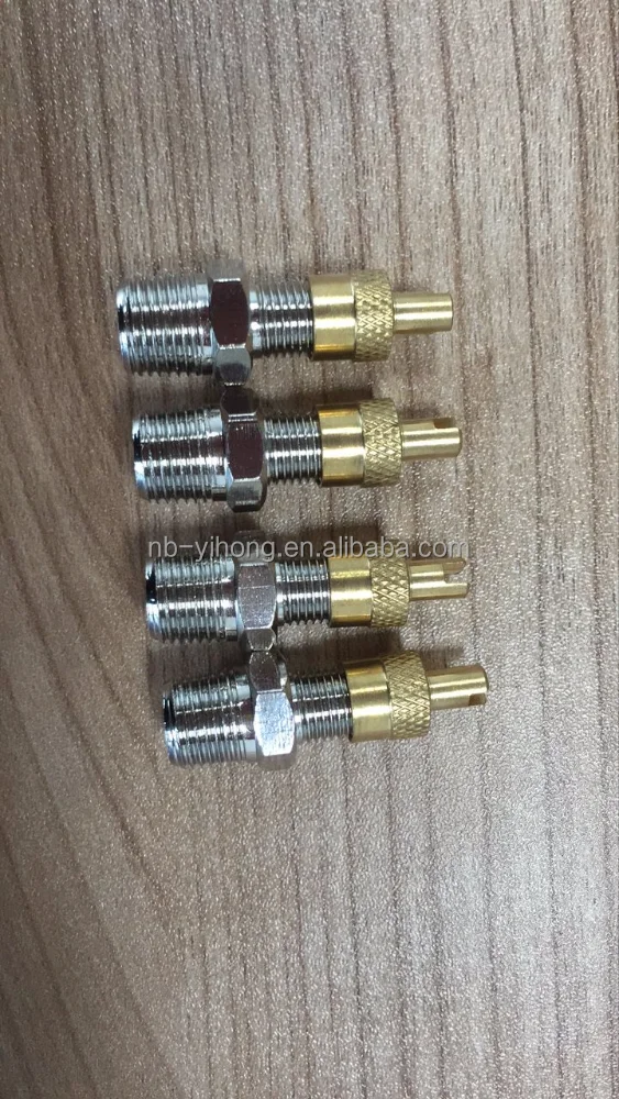 1/8' 0.125 inch NPT MPT Brass Air Compressor Tank Fill Valve Schrader