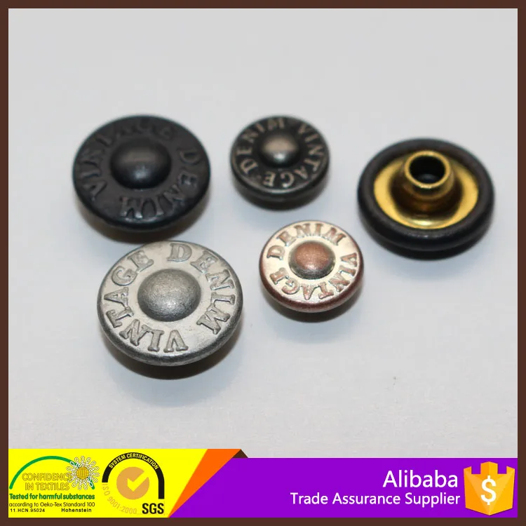 
oeko-tex 100 6mm 7mm 8mm 9mm 10mm 11mm 12mm metal jeans rivet 