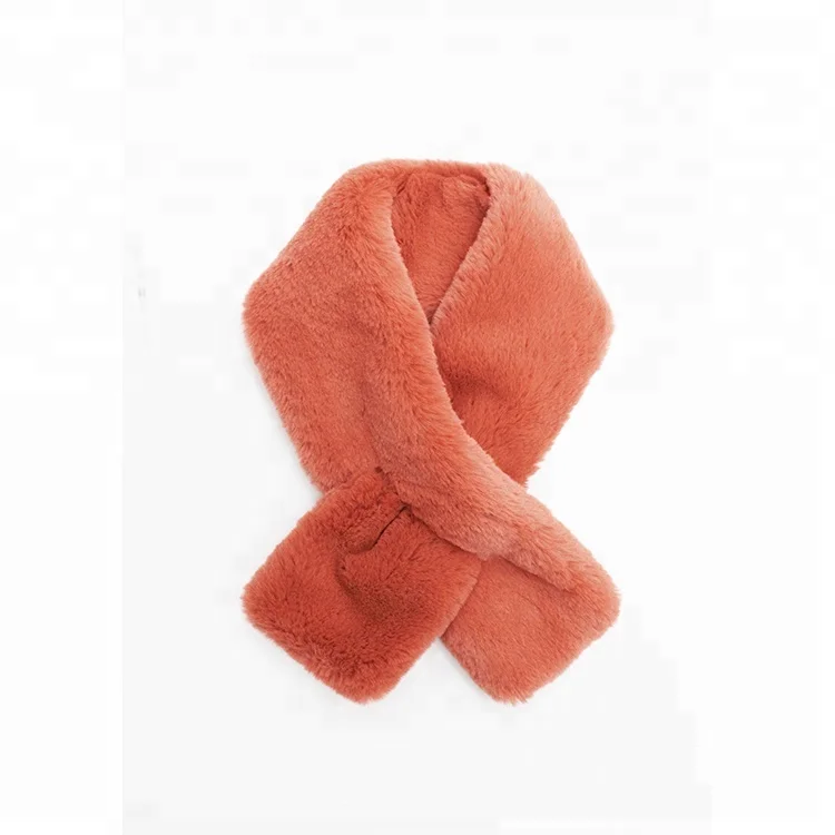 fashion girl  women Polyester Faux Fur Scarf winter