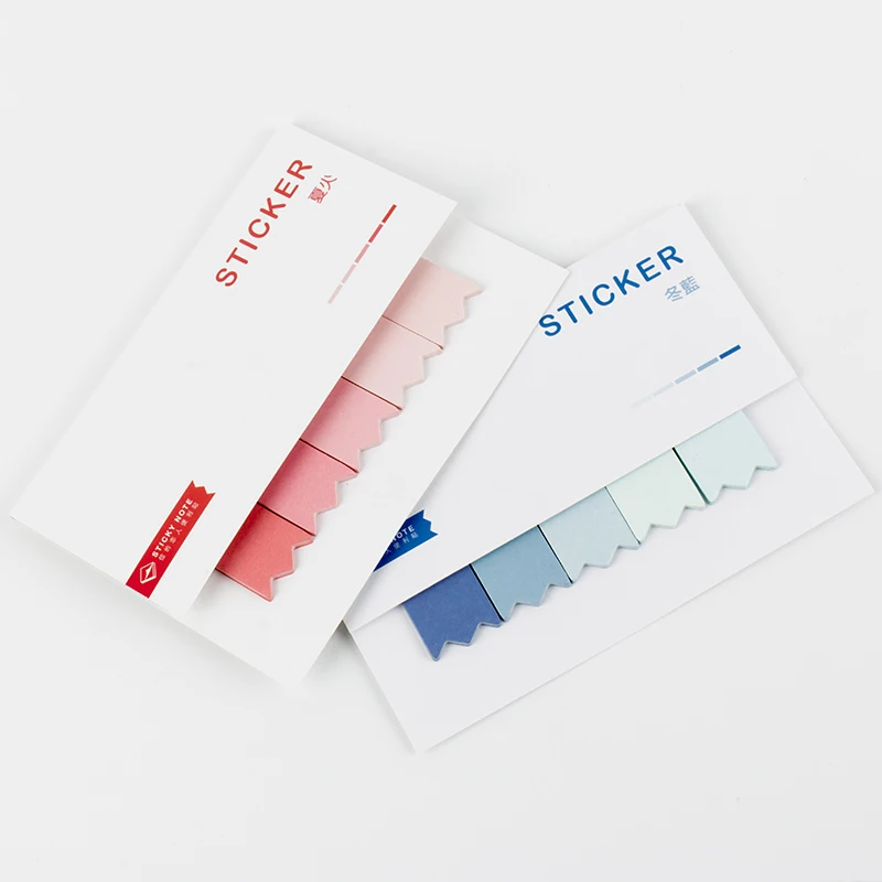 
rosyposy nordic strong sticky note 8 color 100 sheets per pad office school self adhesive memo pad 