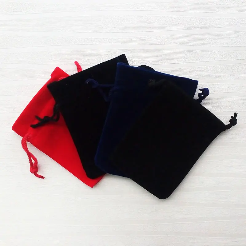 Free Sample wholesale cash commodity Custom drawstring bag velvet pouch for jewelry