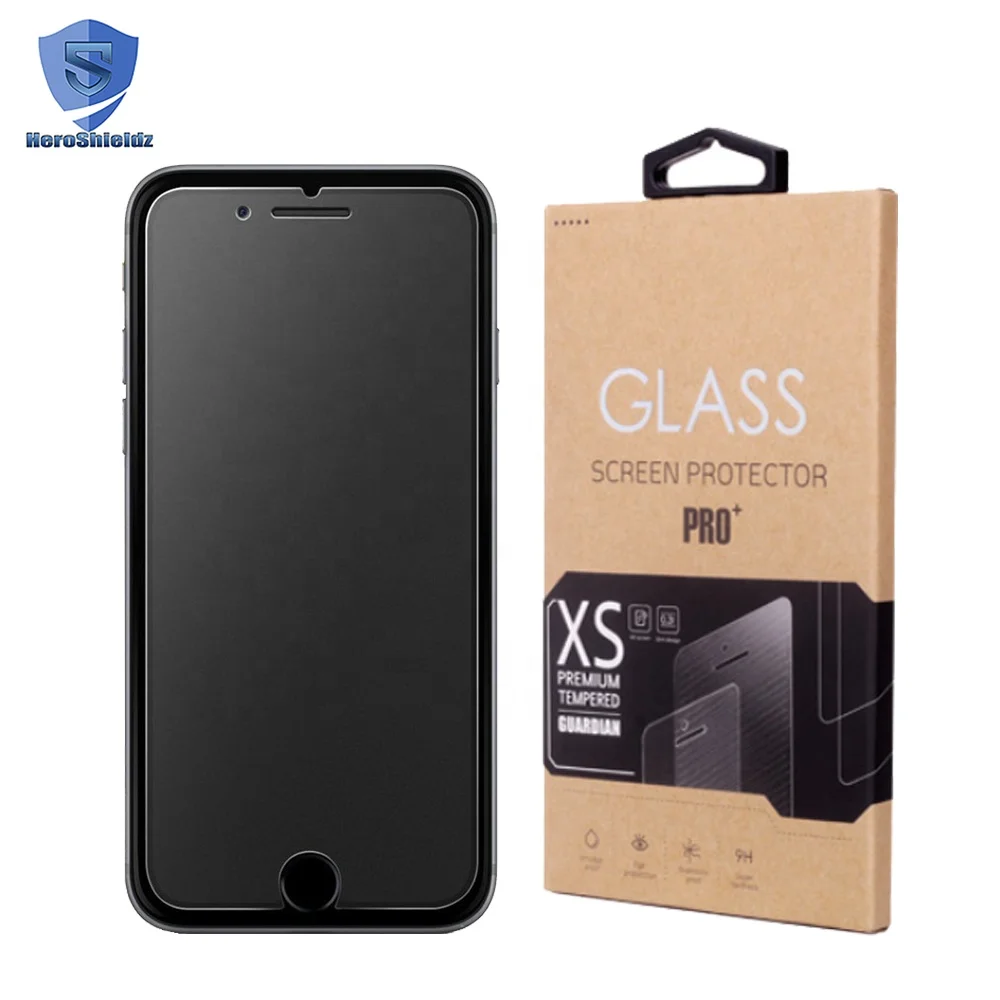 Высококачественное ультратонкое закаленное стекло 0,26 мм для защиты экрана iPhone 8 Plus с высококачественным стеклом/клеевым материалом AB