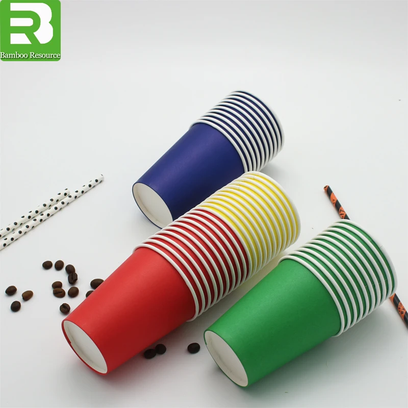 
All size Disposable custom printed tea paper cups with lids recyclable Modern style custom design disposable coffee paper cups 