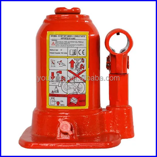 Hydraulic Bottle Jack With Double Lift Telescopic Rams For Extra Long Stroke