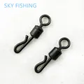 30pcs lot Quick change connector fishing swivel terminal tackle fishing barrel swivel 4 Fishing Tackle Swivel