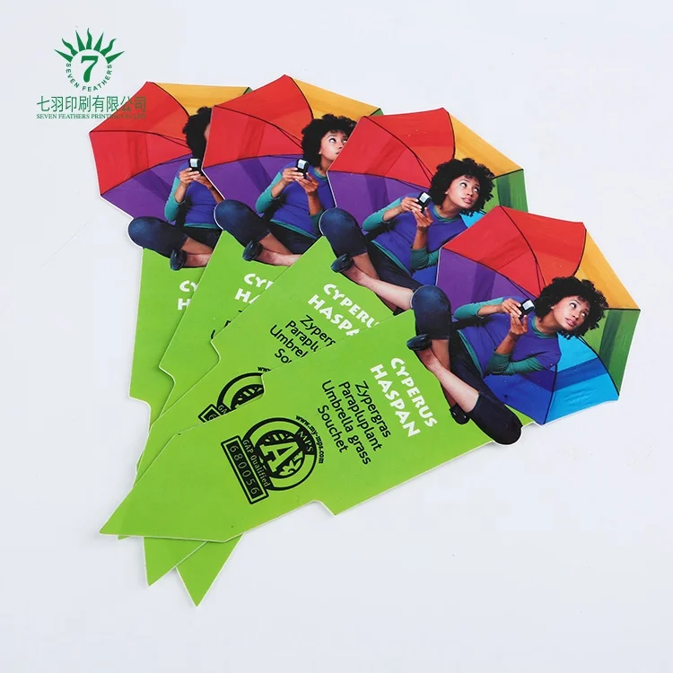 Promotional  High Quality Waterproof Custom Printing Plastic Plant Wood Tag Label